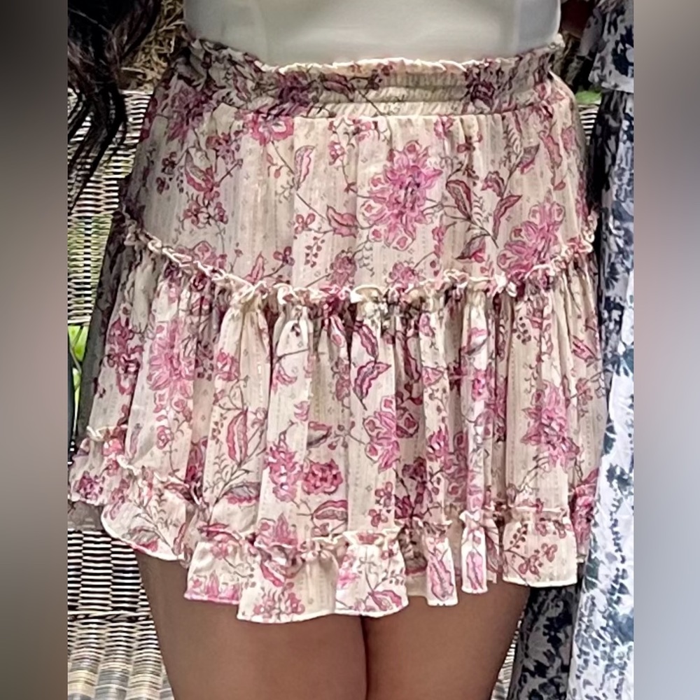 Floral Mini Skirt